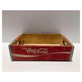 Coca-Cola Wooden Crate with Metal Brackets