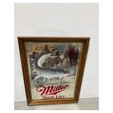 Miller High Life First Edition Wisconsin Muskie Mirror