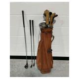 Tommy Armour Golf Club Set with Canvas and Leather Bag