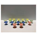 1940s-1950s Hazel Atlas Moderntone Platonite Sherbet/Dessert Dishes in Various Colors