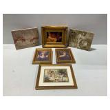 (6) Framed Prints and Canvas Art Depicting Christian and Classical Themes