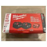 Milwaukee M18 XC 5.0 Battery Packs with Charger