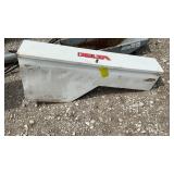 White Delta pickup bed Tool Box