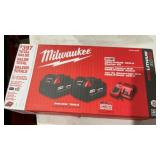 Milwaukee red lithium xc5.0 battery starter kit
