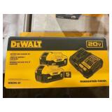 Dewalt 20 v battery and charger kit