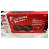 Milwaukee red lithium starter kit charger and