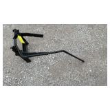 Brinley type hitch for garden tractor