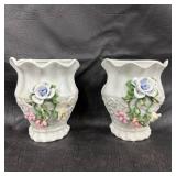 Floral Porcelain Vases