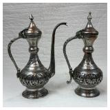 Antique Ottoman Tinned Copper Ewers