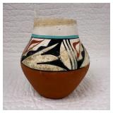 Hand-Painted New Mexico Pottery Vase