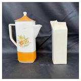 Hand-Painted Teapot and Ceramic Pitcher