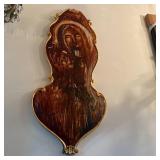 Gold-Tone Framed Wall Plaque