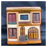 Hand-Painted Ceramic Wall Plaque of House