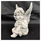 Sitting Angel Figurine with Wings