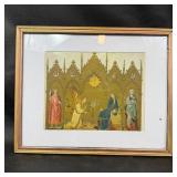 Framed Religious Artwork With Gilded Detail