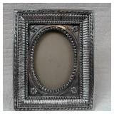 Silver-Tone Oval Picture Frame