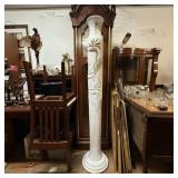 Tall White Textured Floor Lamp Base
