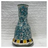 Glass Vase With Mosaic Tile Design