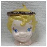 Ceramic Angel Head Cookie Jar
