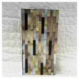 Mother-of-Pearl Inlay Rectangular Vase