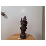 Carved Wood Statue of Hindu Deity