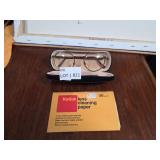 Eyeglasses in Case With Kodak Lens Paper