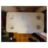 Coleman Red and White Cooler