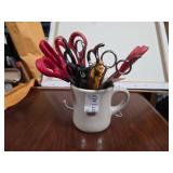 Ceramic Mug With Assorted Scissors