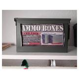 Two-Pack Green Metal Ammo Boxes