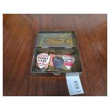 Small Metal Box with Guitar Picks