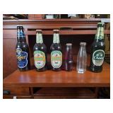 Six Beer Bottles Assorted Brands