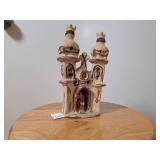 Handmade Clay Castle Figurine