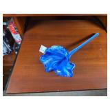 Blue Glass Flower Sculpture