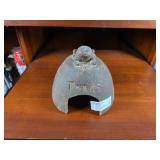 Cast Iron Toad House with Engraved Text