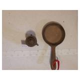 Small Copper Pan and Pepper Shaker Set