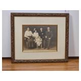 Framed Vintage Family Photograph