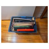 Basket of Assorted Books and Items