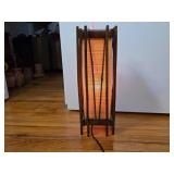 Mid-Century Modern Wooden Table Lamp