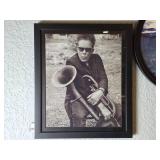 Framed Tom Waits Photo Reproduction