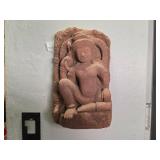 Carved Stone Hindu Deity Relief Panel