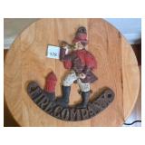 Cast Iron Fire Company Wall Plaque