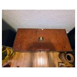 Wooden Chest With Skull Emblem