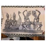 Vintage Thai or Cambodian Temple Rubbing