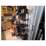 Metal Storage Rack with Cookware