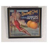 Framed Watsonville Diving Girl Poster