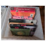 Books in Plastic Storage Bin