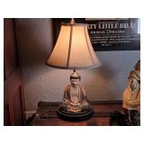 Buddha Table Lamp With Shade