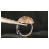Bronze Ring With Dome-Shaped Top