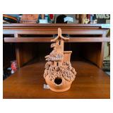 Terracotta House Figurine with Detailed Design