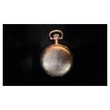 Engraved Gold-Tone Pocket Watch